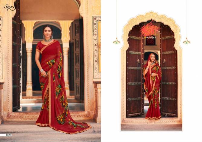 Saroj Victoria 3 Printed Ethnic Wear Georgette Designer Saree Collection